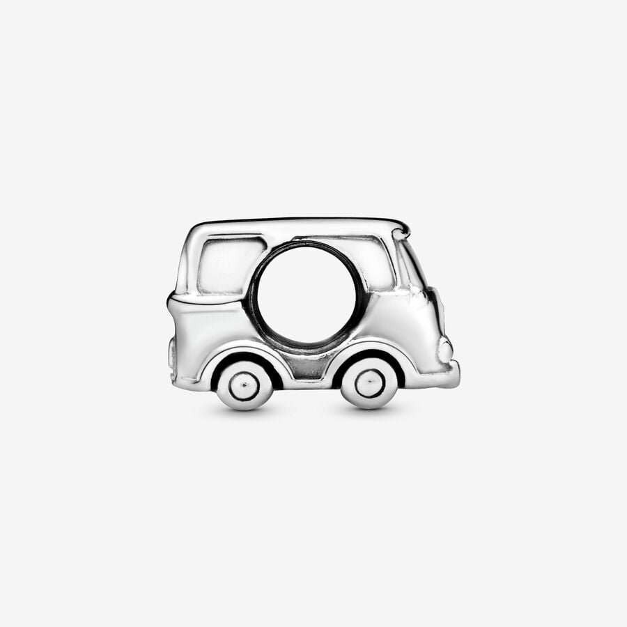 Old School Van Silver Charm
