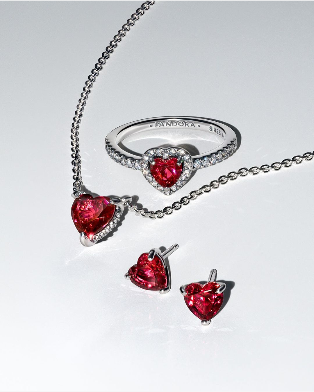 Sparkling Red Heart Set