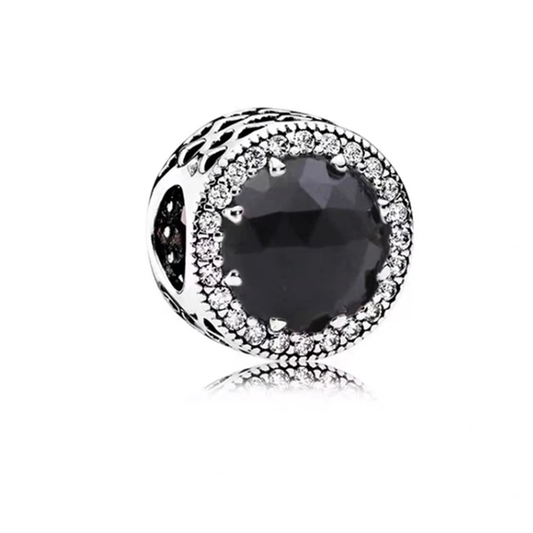 Black Sparkling Pave Charm