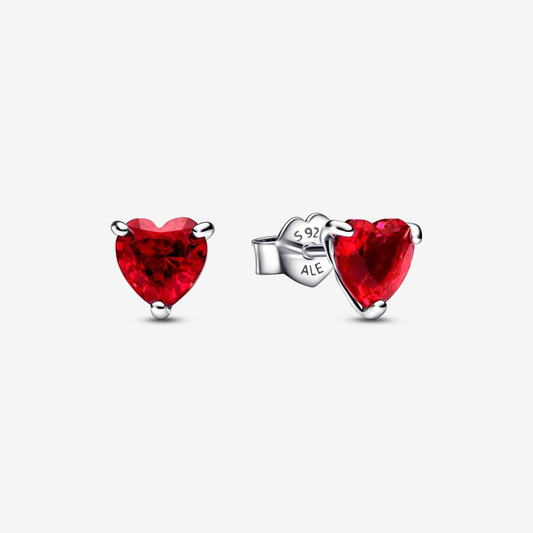 Red Heart Earrings