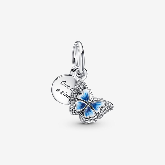 "One Of A Kind" Blue Butterfly Charm