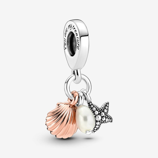 Pearl, Starfish & Shell Charm