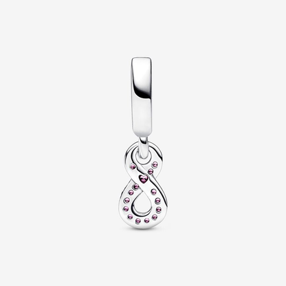 Sparkling Pink Infinity Charm