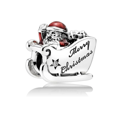 Santa Claus Sleigh Charm