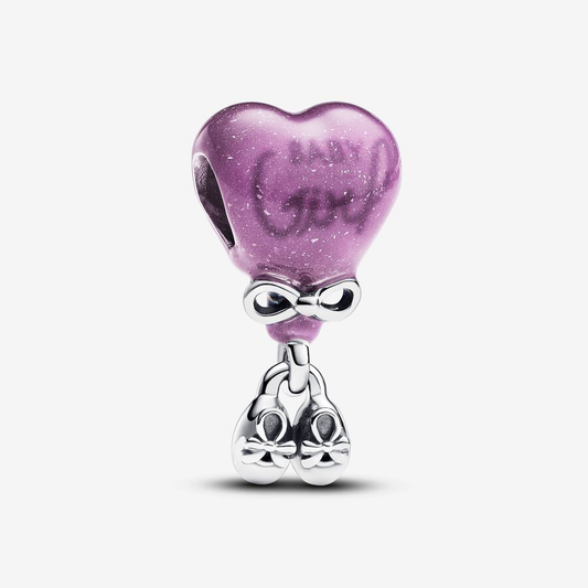 Baby girl balloon charm