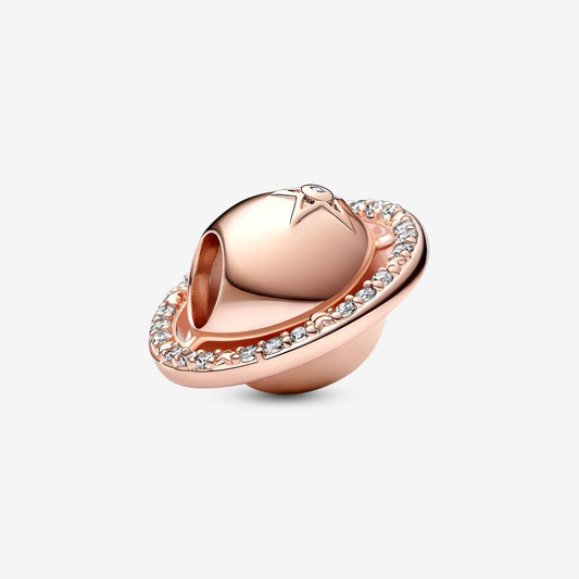 Saturn Rose Gold Charm