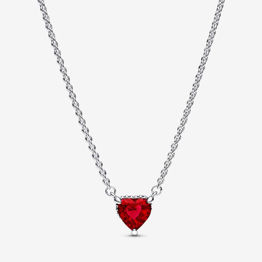 Red Heart Pendant Necklace