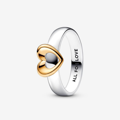 Two-tone Gold Heart Ring