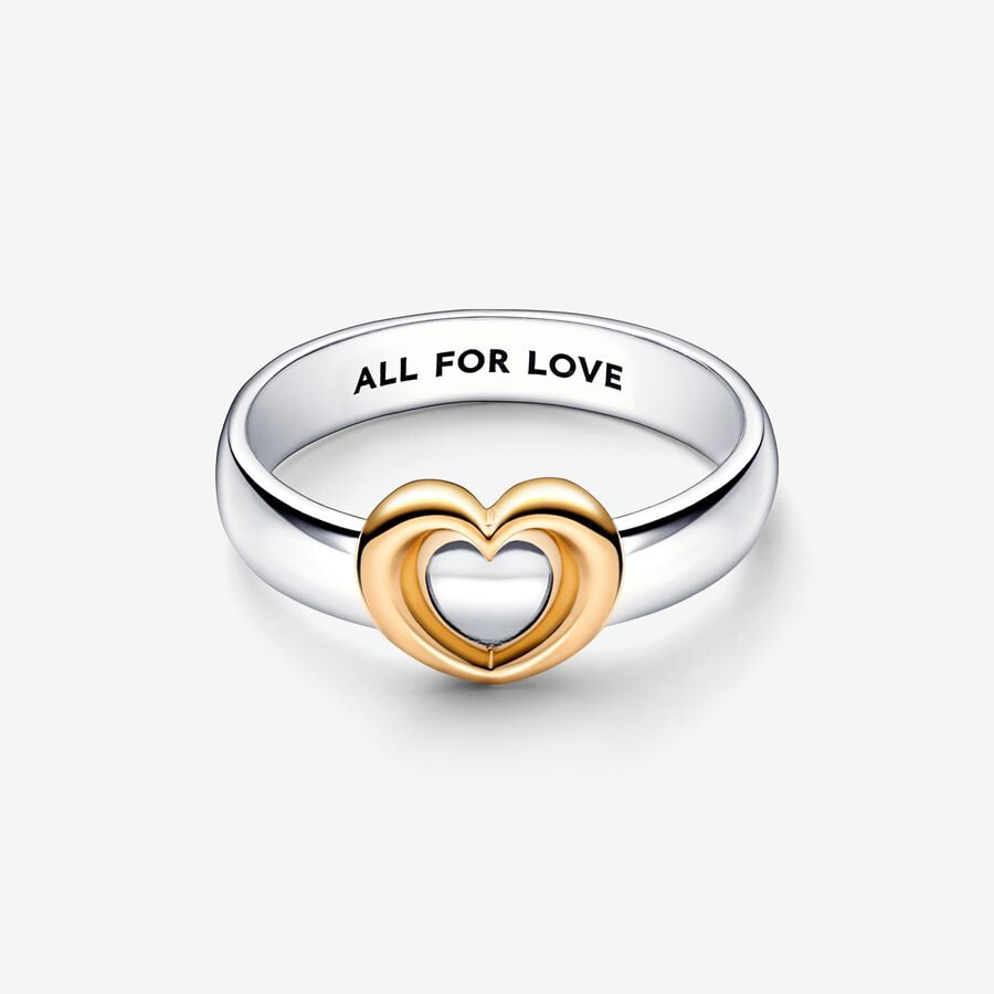 Two-tone Gold Heart Ring