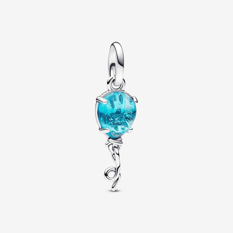 Blue Glass Balloon Charm