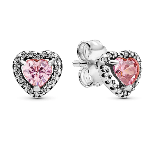 Pink Heart Earring