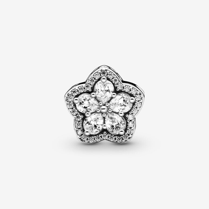 Sparkling Flower Pavé Charm